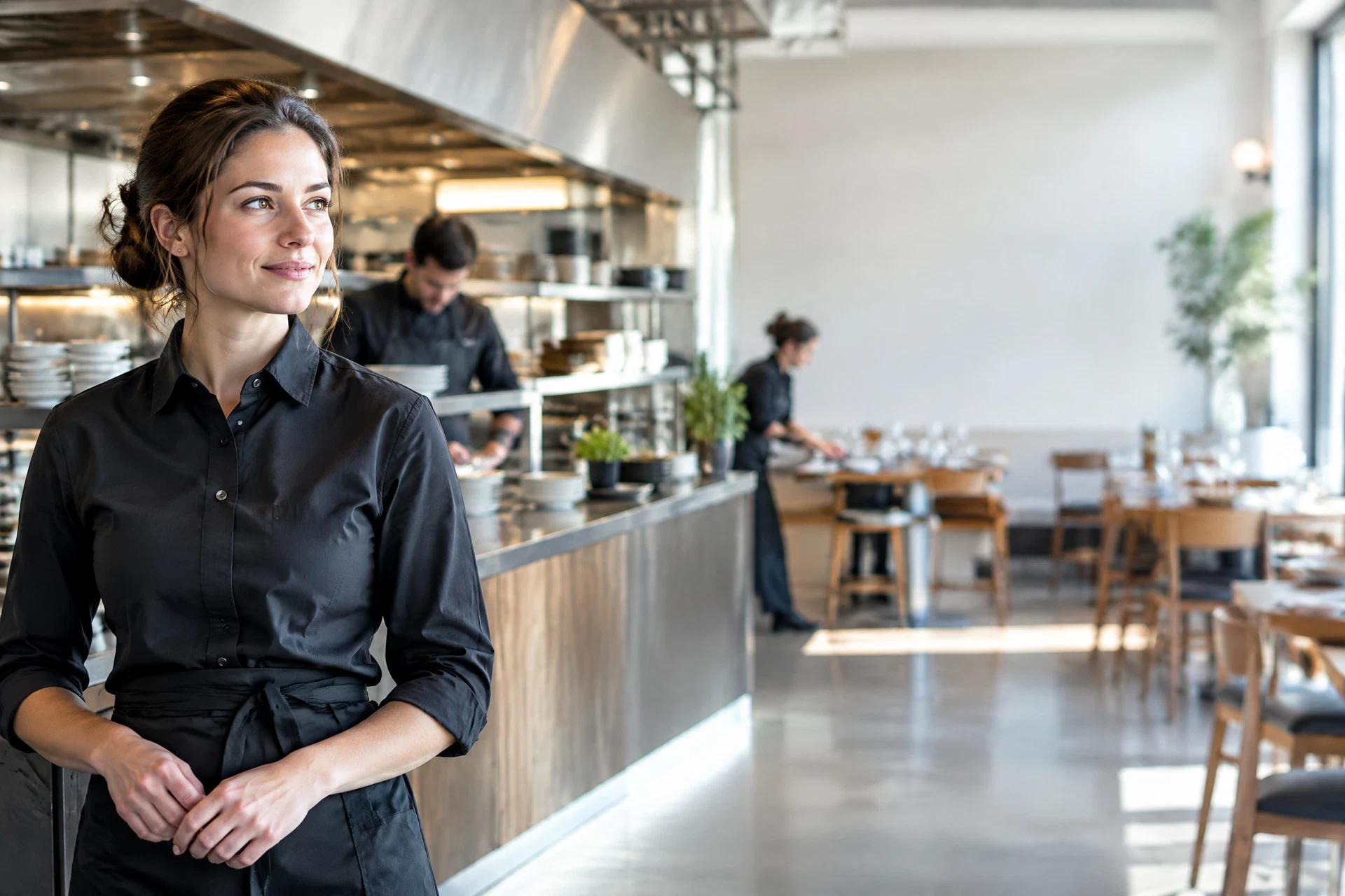 Restaurantleitung prüft eine neue Bewerbung direkt im Gastronomiebetrieb